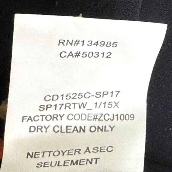 For Love & Lemons Dress Womens Small Black Cherry Print Tie Front Backless Rayon - Picture 11 of 11